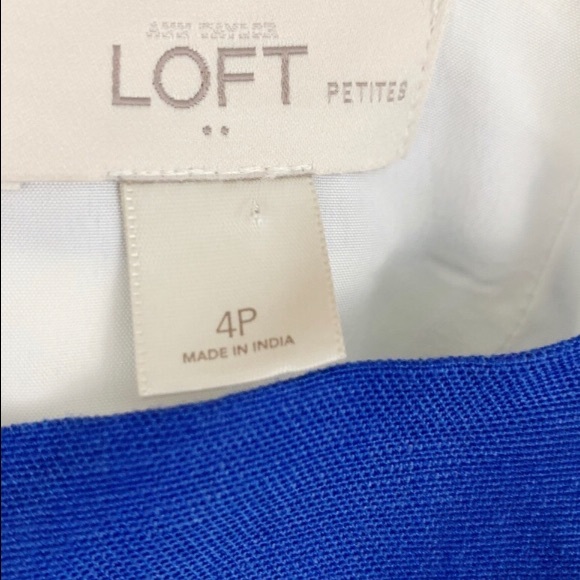 Ann Taylor LOFT Striped Fit and Flare Dress 4P - Picture 5 of 5